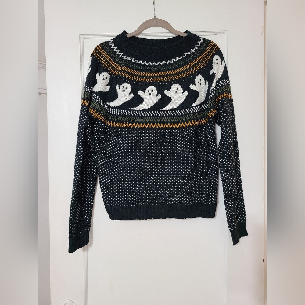 Ghost Long Sleeve Crewneck Sweater
